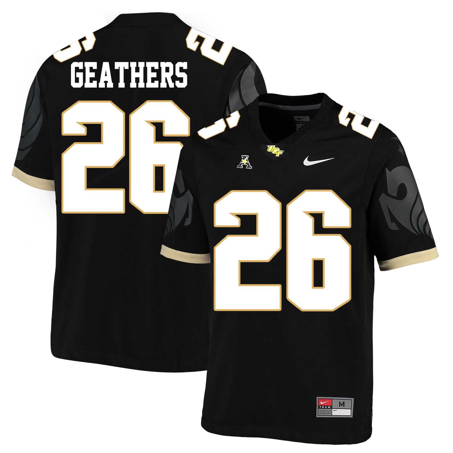 UCF Knights #26 Clayton Geathers Black College Football Jersey